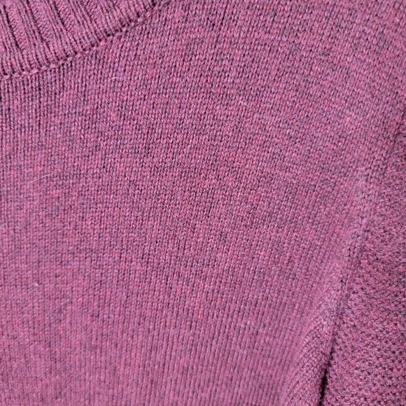 Loft Maroon XLT Sweater Blouse-Sleeve Knit Sweater Dress - Picture 6 of 8